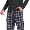 Men's Plaid Pajama Set Long Sleeve, Soft 2-Piece Sleepwear with Pockets | Cozy PJs & Loungewear for Holiday, Christmas