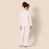 womens Cotton Modal Long-Sleeve Shirt and Full-Length Bottom Pajama Set
