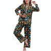 41-GtBjqXL.jpg Women's Fleece Pajama Set, Fall & Christmas Pajamas, Soft Warm Matching Sleepwear Gift for Women With Pockets