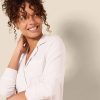 womens Cotton Modal Long-Sleeve Shirt and Full-Length Bottom Pajama Set