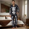 41XV8E9y-ML.jpg Family Halloween Pajamas Matching Sets 2 Pcs Buttons Pjs Long Sleeve Halloween Costumes Woman 2025 with pockets