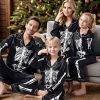 51eit0duzsL.jpg Family Halloween Pajamas Matching Sets 2 Pcs Buttons Pjs Long Sleeve Halloween Costumes Woman 2025 with pockets